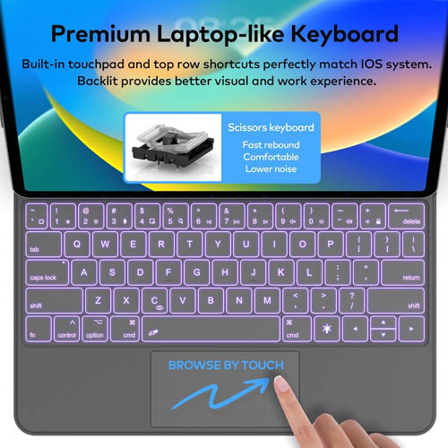 Runelk Keyboard Case for iPad Air 11-inch (M2) & iPad Pro 11 inch - Image 3