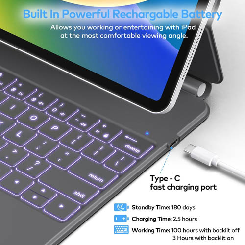 Runelk Keyboard Case for iPad Air 11-inch (M2) & iPad Pro 11 inch - Image 2