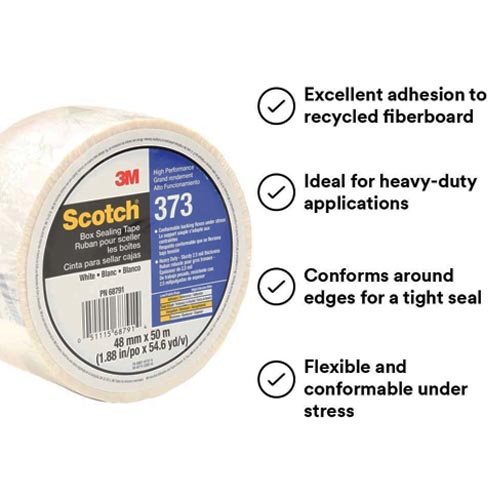 Scotch 373 Industrial-Grade Packing Tape, 48 mm x 50 m - Image 3