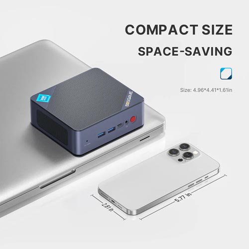 BOSGAME B95 Mini PC Intel 12th Gen N95 Windows 11 Pro OS - Image 2