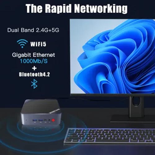 BOSGAME B95 Mini PC Intel 12th Gen N95 Windows 11 Pro OS - Image 19