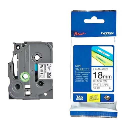 Brother Genuine P-touch TZE-241 Tape, 3/4" X 26.2 Ft