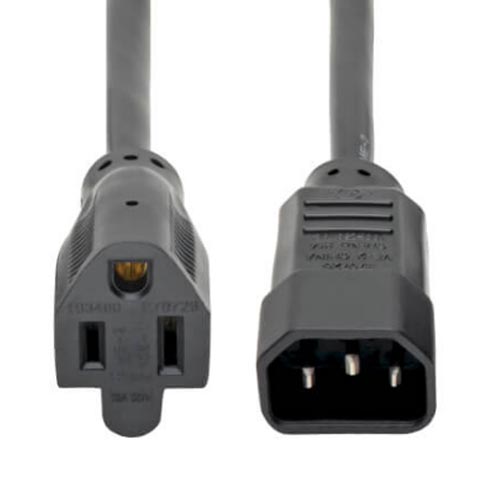 Eaton Tripp-Lite P002-002 C14 to NEMA 5-15R Cable - Image 2