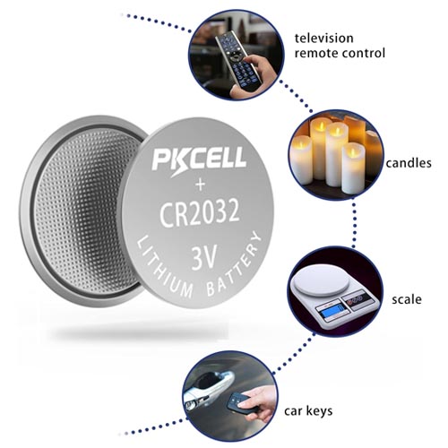 PKCELL CR2032 button cell lithium batteries 3.0 V 210 mAh - Image 2