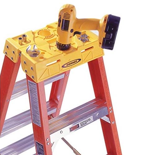 Werner T6204 Twin Step Fiberglass Ladder - Image 3