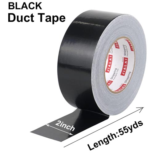 BOMEI PACK Duct Tape - 2 Inches x 55 Yards Black - Image 8