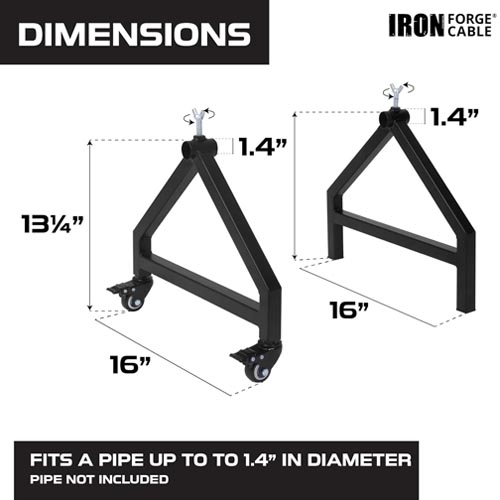 IRON FORGE CABLE Wire Spool Rack - Image 6