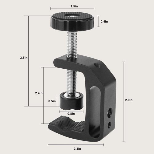 LEADRISE C-Clamp With 1/4 And 3/8 Thread Hole - Image 7