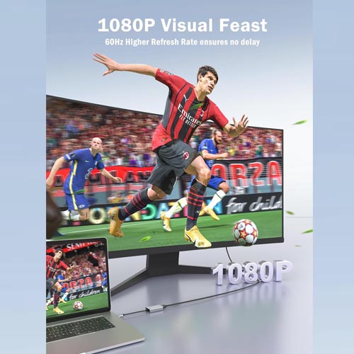 Lemorele USB to HDMI - Windows 7, 8, 10/MacOS10.15 - Image 3