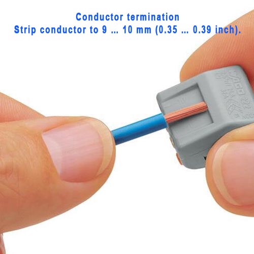 WAGO 222-413 3 Way Lever Operated Terminal Connector - Image 4