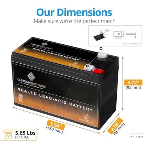 CB Chromebattery 12V 9AH SLA Battery - Image 11