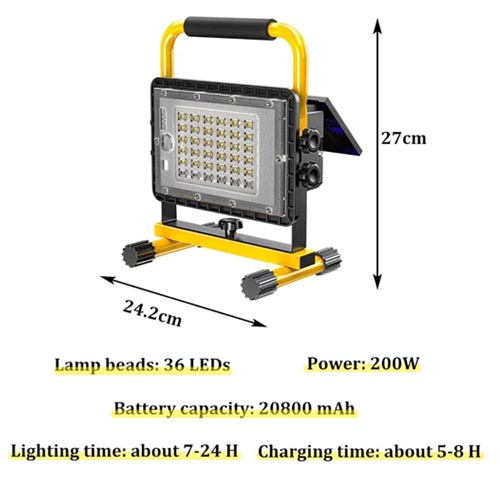 PracticalDeals Construction Site LED Floodlight - Image 8