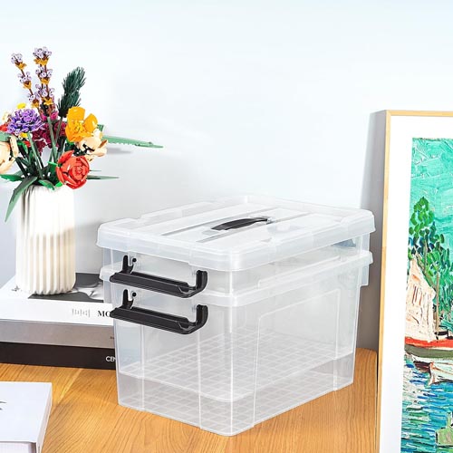 Cetomo 25Qt*3 Plastic Storage Bins, Storage Box - Image 3