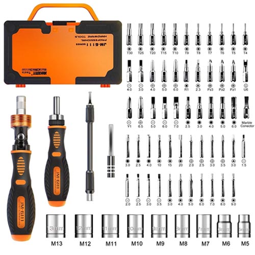 JAKEMY 69 in 1 Precision Ratchet Screwdriver Kit