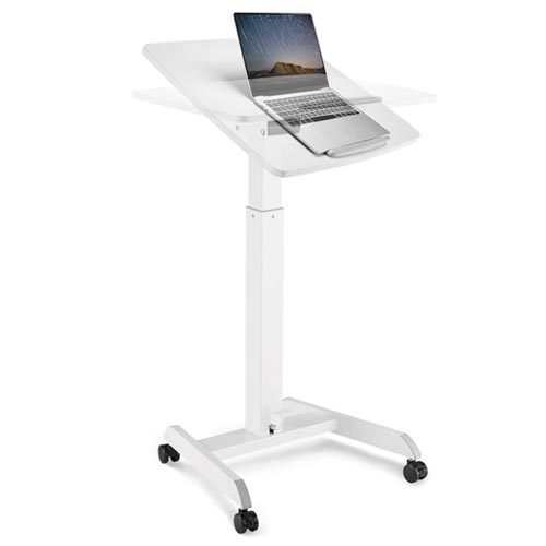 OCOMMO Mobile Podium - Pneumatic Standing Podium Desk