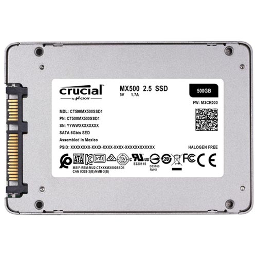 Crucial MX500 500GB 3D NAND SATA 2.5 Inch Internal SSD - Image 6