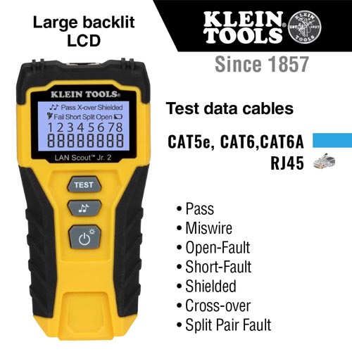 Klein Tools Scout Jr. 2 VDV526-200 LAN Cable Tester - Image 12