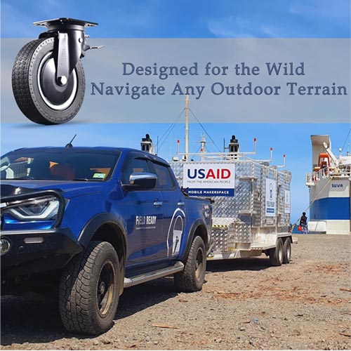 TOO TCO Heavy Duty 8 Inch Caster Wheels 3200 Lbs - Image 3