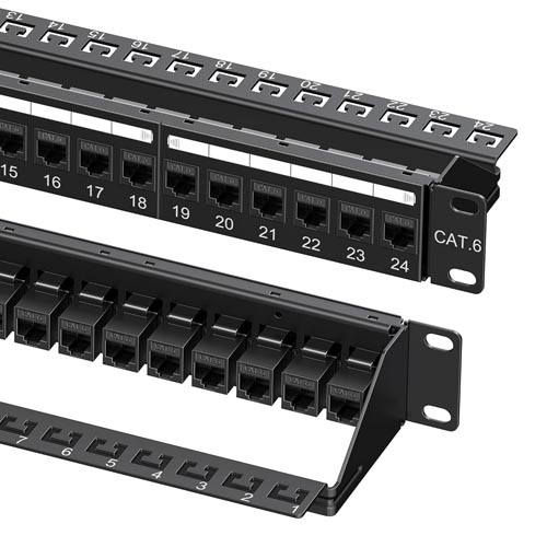 Cable Matters 1U 19-Inch 24-Port 10Gbps Cat6 Patch Panel