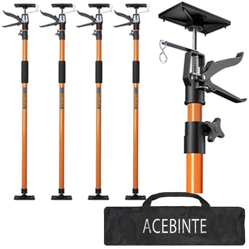 ACEBINTE 4PK Steel Telescopic 114” Support Pole