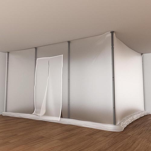 Aglaiprty DBP-001 10-Foot Dust Barrier Poles Kit - Image 2