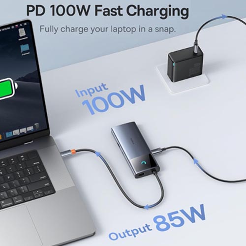 Baseus BS-OH099 Metal Gleam Series II 6-in-1 USB HUB - Image 9