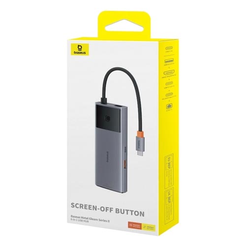 Baseus BS-OH099 Metal Gleam Series II 6-in-1 USB HUB - Image 3