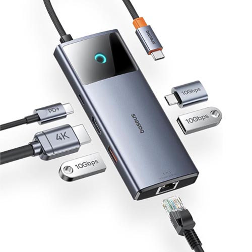 Baseus BS-OH099 Metal Gleam Series II 6-in-1 USB HUB - Image 17