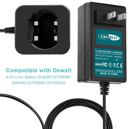 Creabest Charger for Dewalt 8.4V Li-ion Battery - Image 5