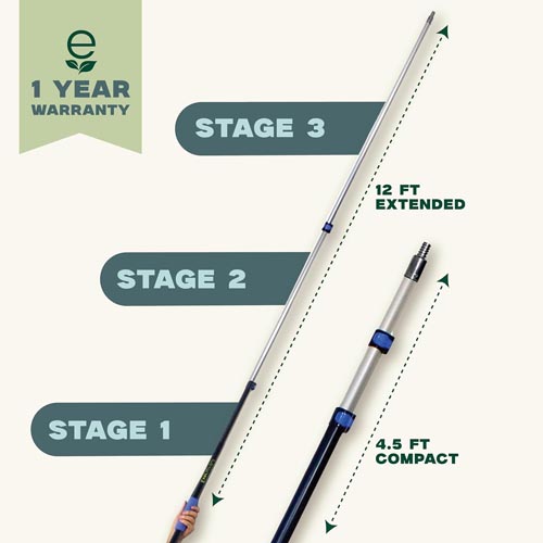 EVERSPROUT 5-to-12 FT Telescopic Extension Pole - Image 2