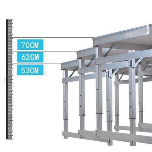 HD-Aluminium Tri-Folding Table 180 x 60X 70 cm - Image 3