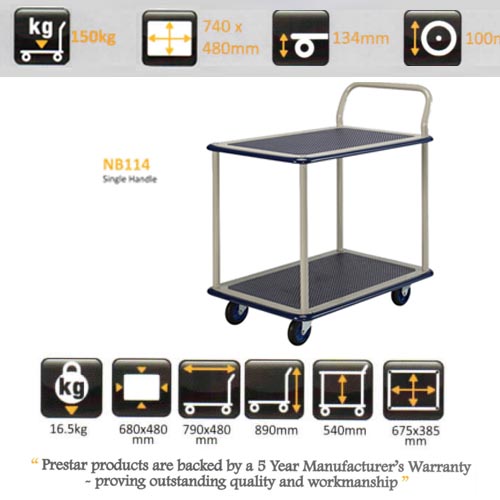 Prestar 2 Tier Trolley NB114 - Image 2