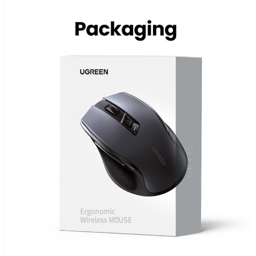 UGREEN MU006 Wireless Ambidextrous 4000DPI Mouse - Image 2