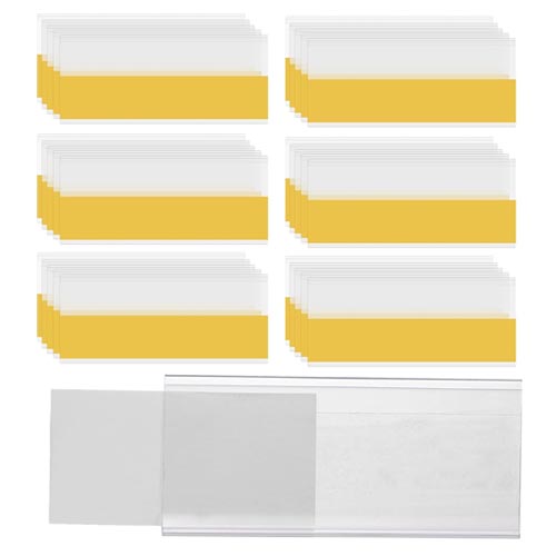 XoeLLe 8X4.2 cm Adhesive Shelf Labels x 50