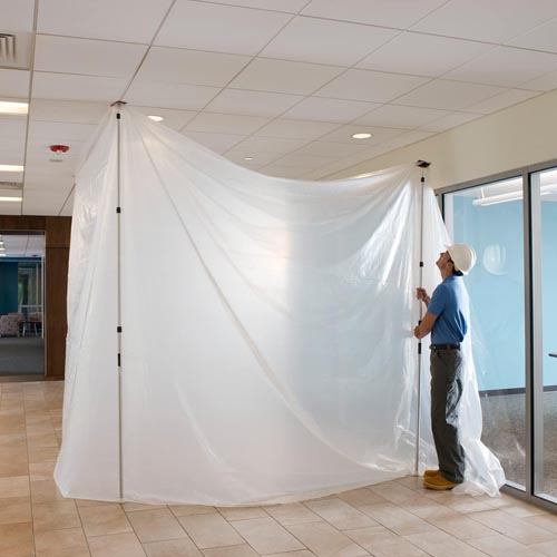 ZipWall ZipPole SLP4-PK3 12' Spring Loaded Poles - Image 3