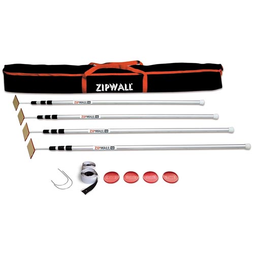 ZipWall ZipPole SLP4-PK3 12' Spring Loaded Poles