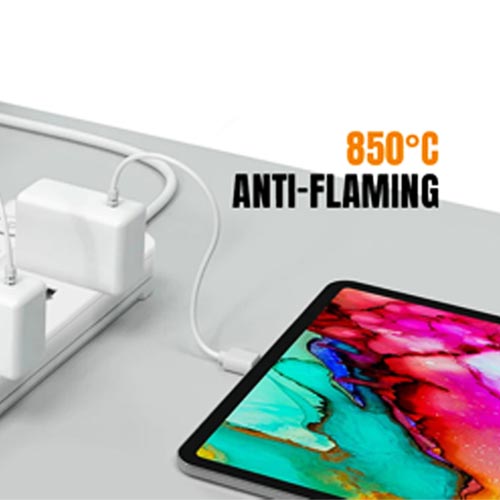 KRIEGER 5 Outlets Universal Surge Protector Power Strip 250V 2 M - Image 4