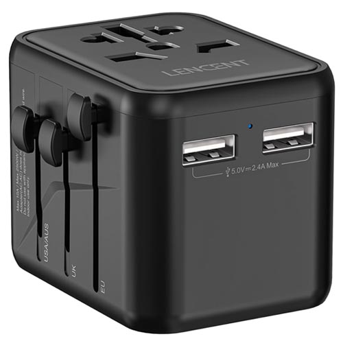 LENCENT PA048B-2U Universal Travel Adaptor Charger