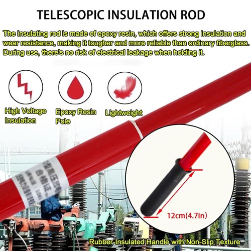 Lumivex 16ft Anti Electric Shock Insulation Stick - Image 5