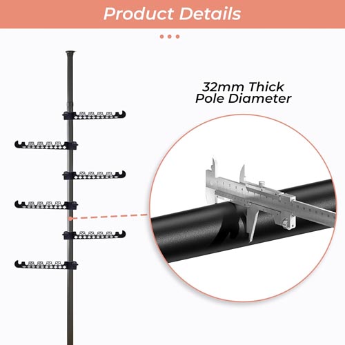 MultiMall Floor to Ceiling Tension Rod 3.1m - Image 7