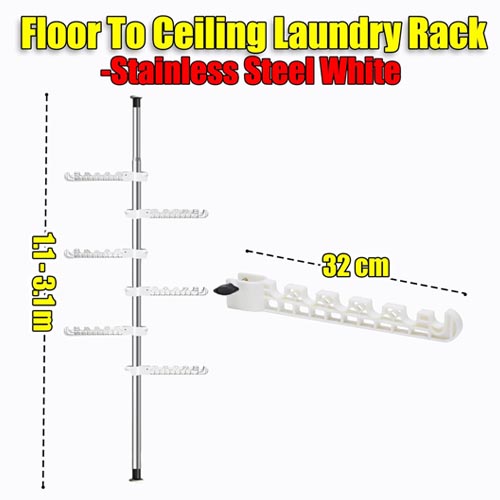 MultiMall Floor to Ceiling Tension Rod 3.1m - Image 4