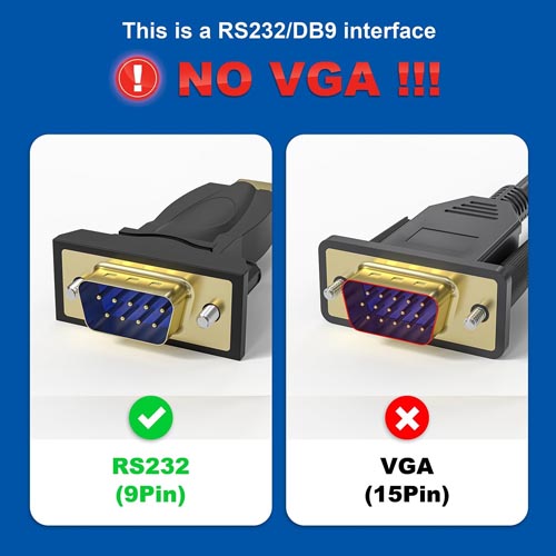 OIKWAN USB C to RS232 DB9 Serial Port Adapter Cable - Image 9