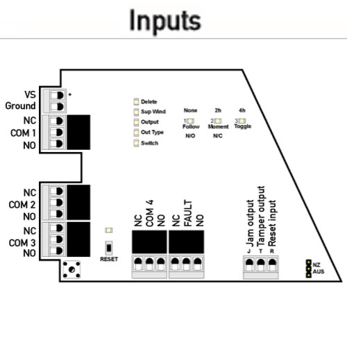 Inovonics EN-4204R 4 Zone Receiver with Relay Outputs - Image 3