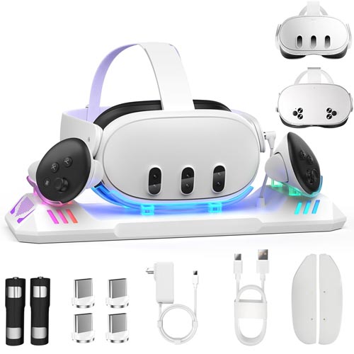 Jumkont Charging Dock for Meta Quest 3S/Quest 3