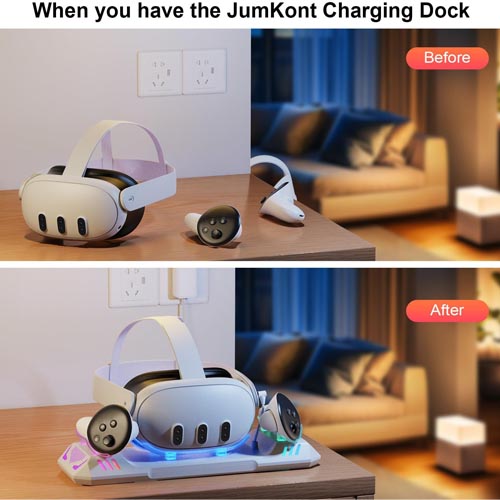 Jumkont Charging Dock for Meta Quest 3S/Quest 3 - Image 6