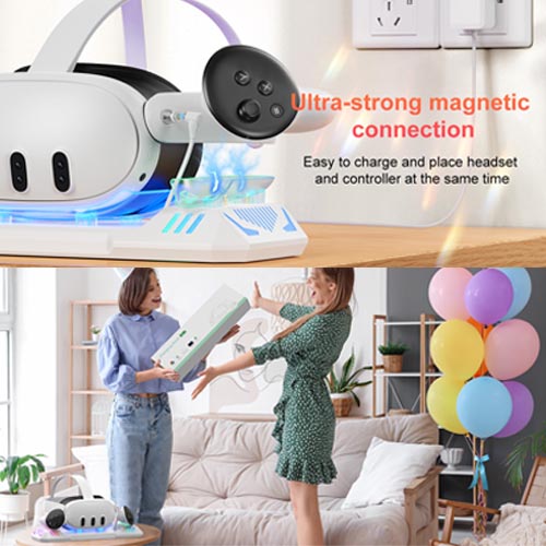 Jumkont Charging Dock for Meta Quest 3S/Quest 3 - Image 2