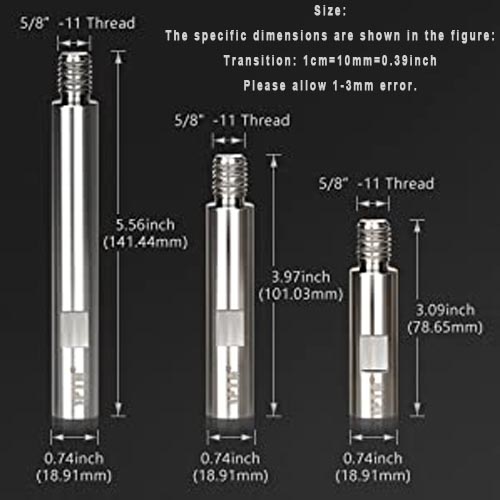 SPTA Metal Rotary Extension Shaft Set 75, 100 & 140mm - Image 10