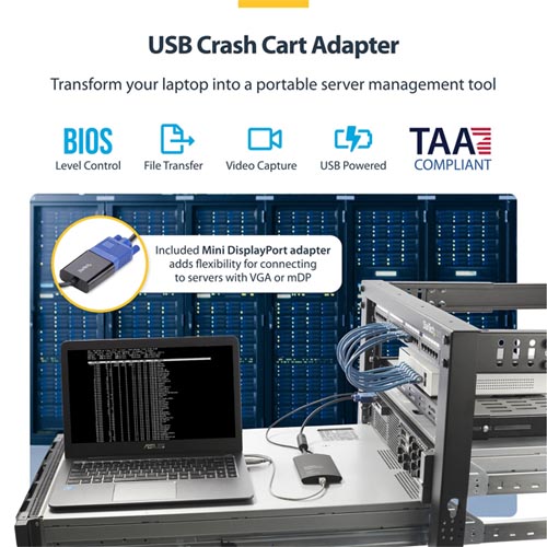 StarTech NOTECONS02-VGA-MDP Portable Crash Cart Adapter - Image 12