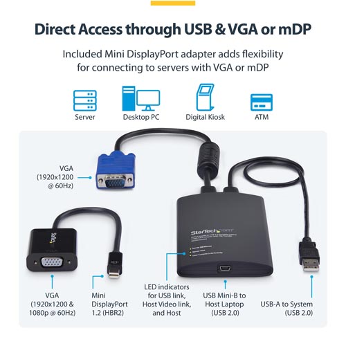 StarTech NOTECONS02-VGA-MDP Portable Crash Cart Adapter - Image 11