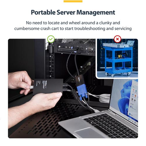 StarTech NOTECONS02-VGA-MDP Portable Crash Cart Adapter - Image 10